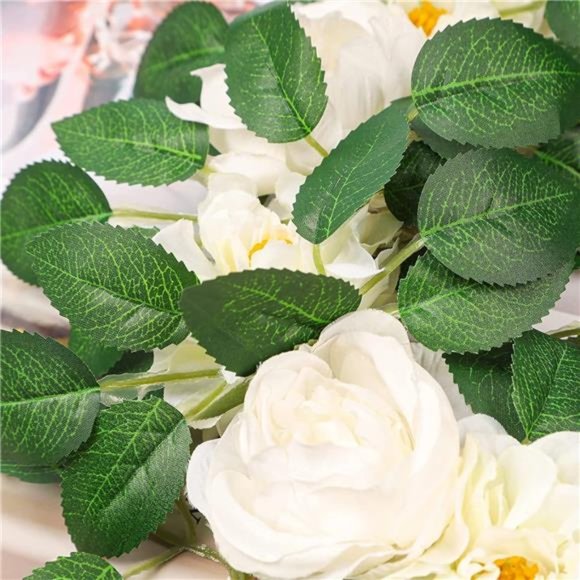 60pcs Bulk RoseLeaves Artificial Greenery FakeRose Flower Leaves for DIY Wedding - Picture 6 of 6